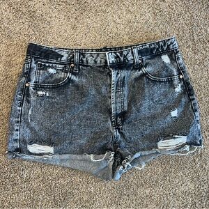 Wild Fable Black Distressed Jean Shorts size 16